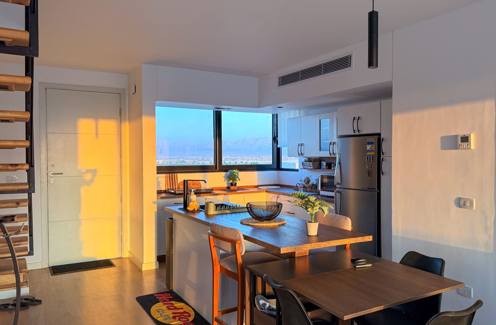Kitchen and dining area